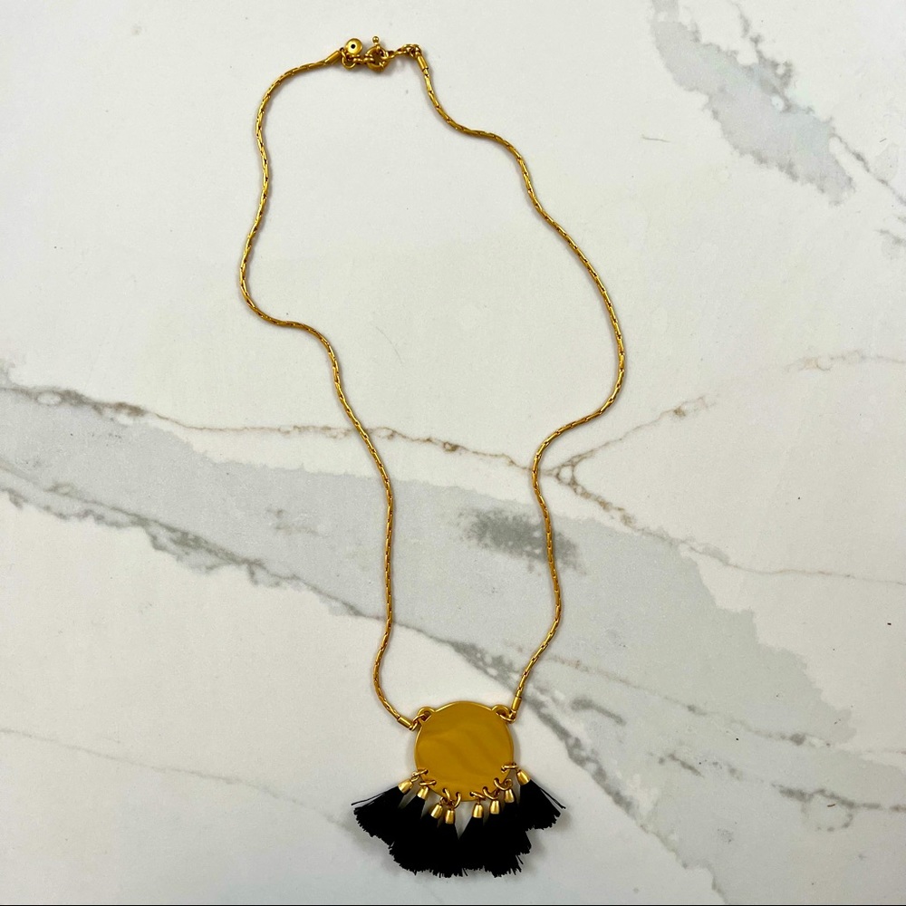 Madewell Nightway Tassel Statement Necklace